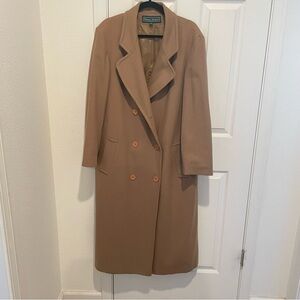 Stephanie Andrews - Camel BrownTan Wool Coat Size 16 - see photos & description
